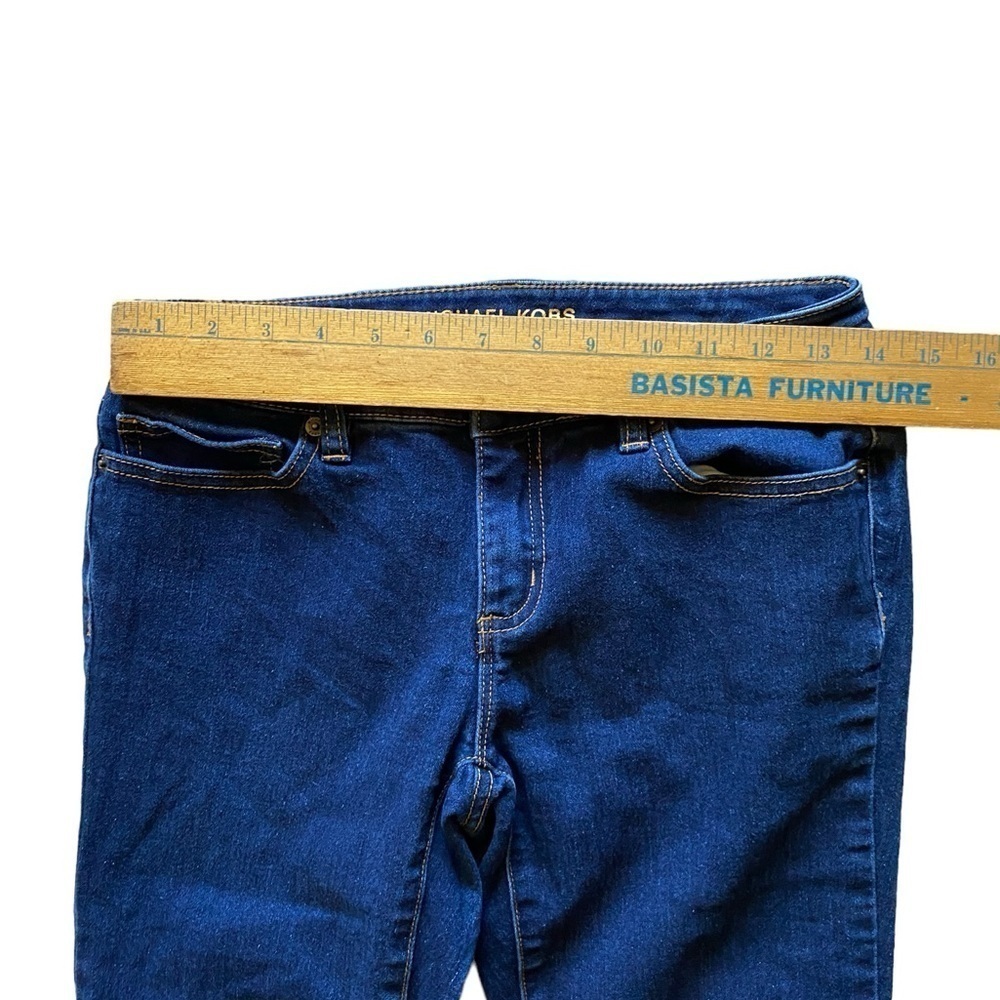 MICHAEL KORS Women's Cropped Skinny Capri Cropped Jeans Dark Wash Size 2 - Picture 9 of 9
